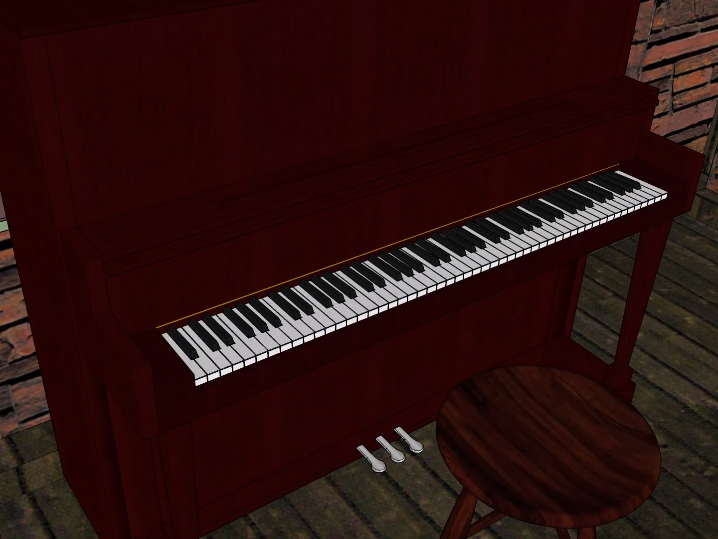 Piano modelado 3D Fotógrafo em Juiz de Fora | Videomaker Leonardo Amorim | Curso de Fotografia e Vídeo